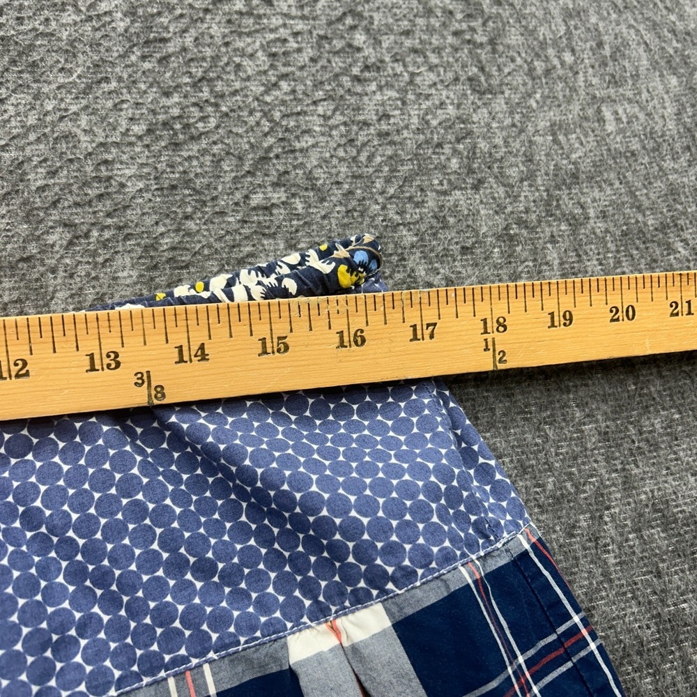 J.Crew Skirt Medium Patchwork Short Blue Flare Country Cottage Boho Prairie - Picture 4 of 7